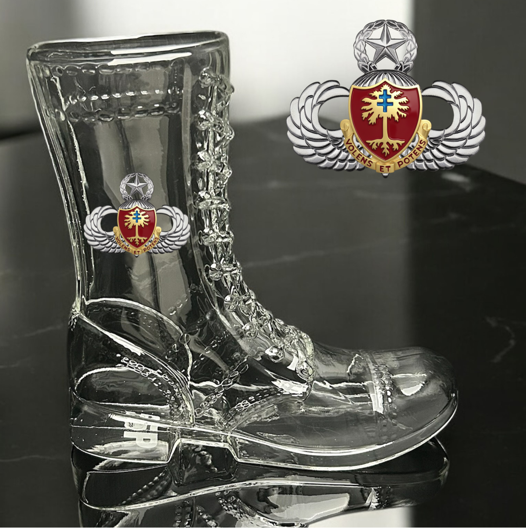 Paratrooper Das Boot (Airborne Unit Crest/DUIs) -Beer boot