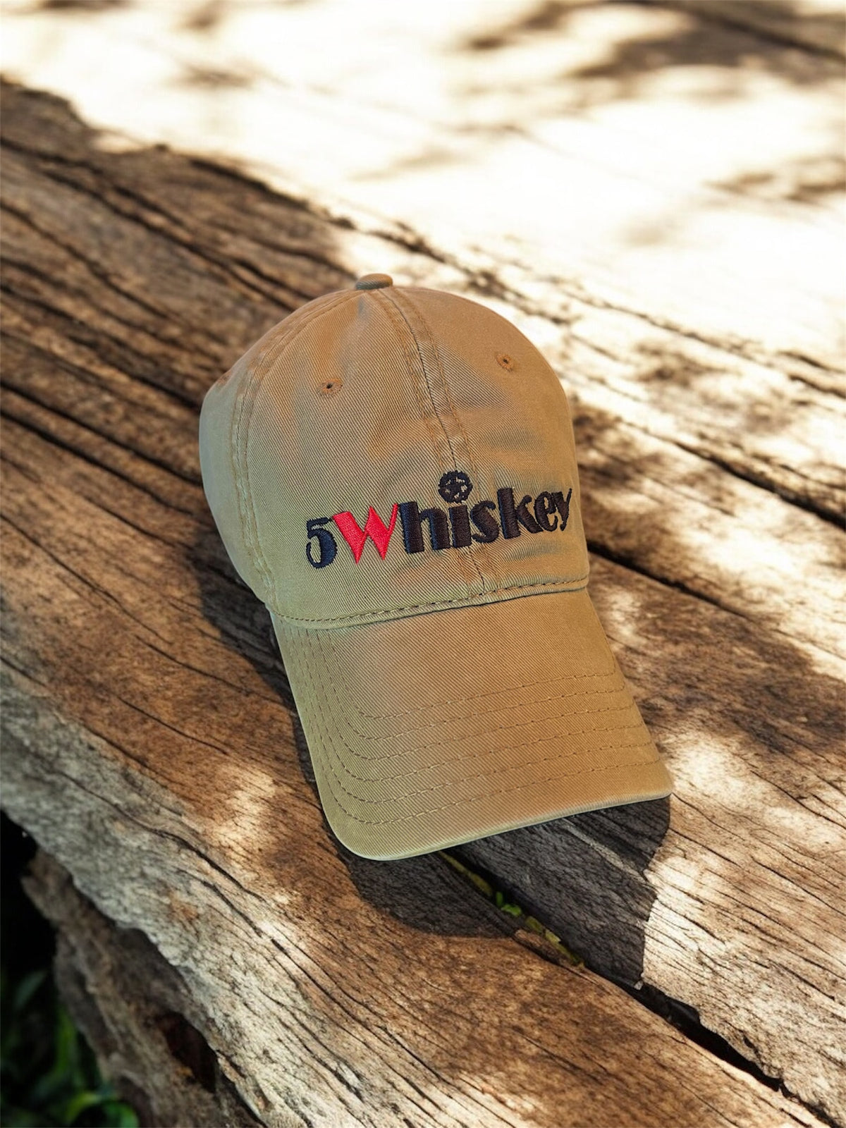 5WHISKEY Hat (Coyote Brown w/ Black logo)