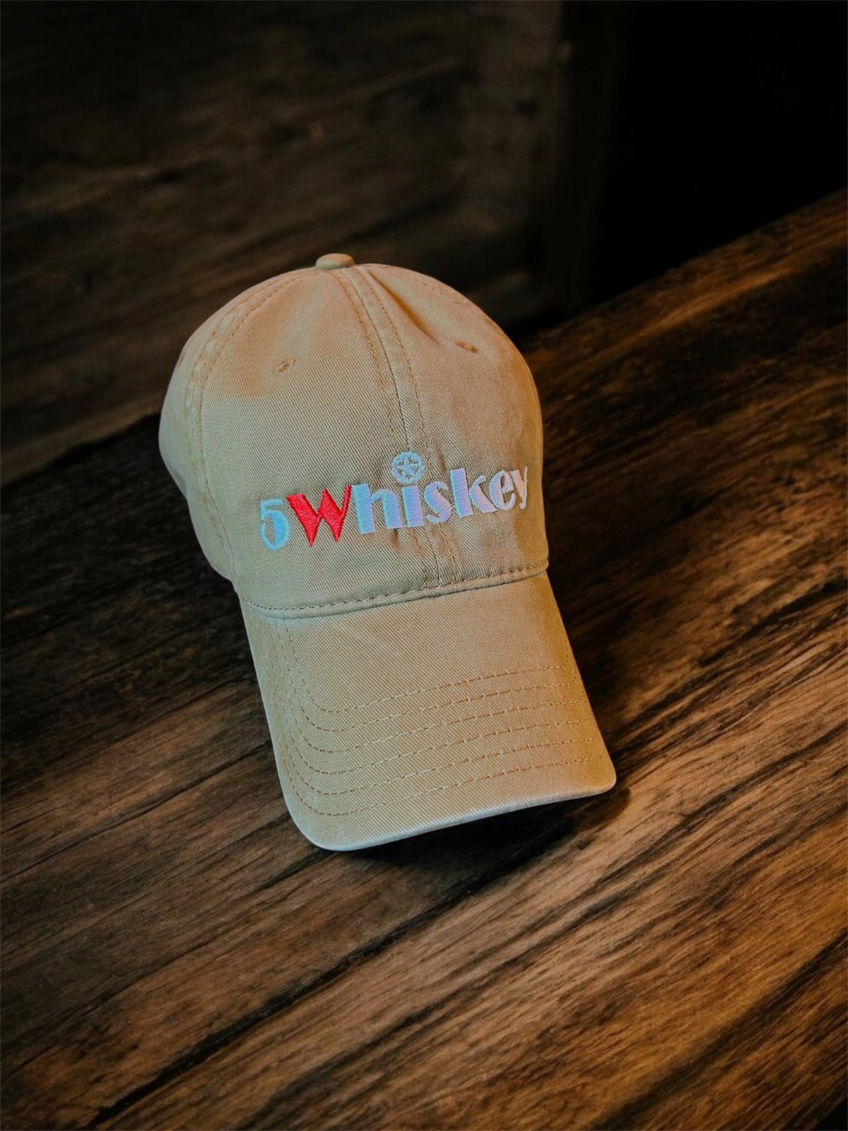 5WHISKEY Hat (Coyote brown w/ white logo)