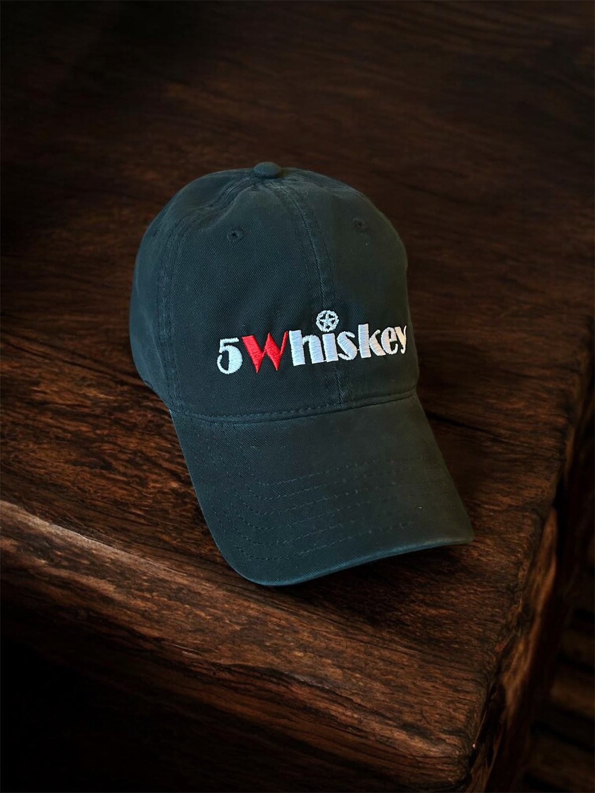 5WHISKEY Hat (Black w/ white logo)