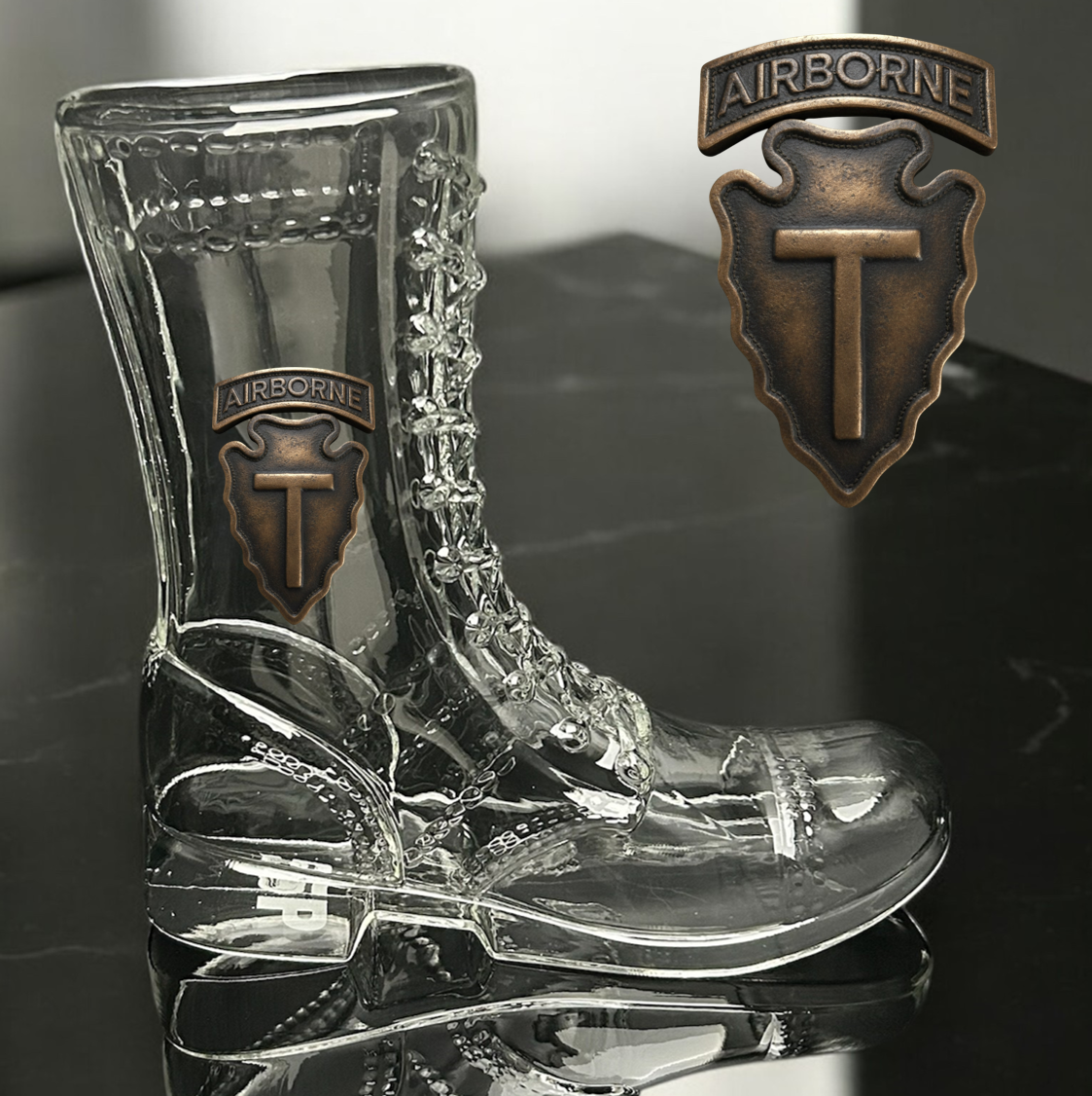 Paratrooper Das Boot (Airborne Unit Patches) -Beer boot