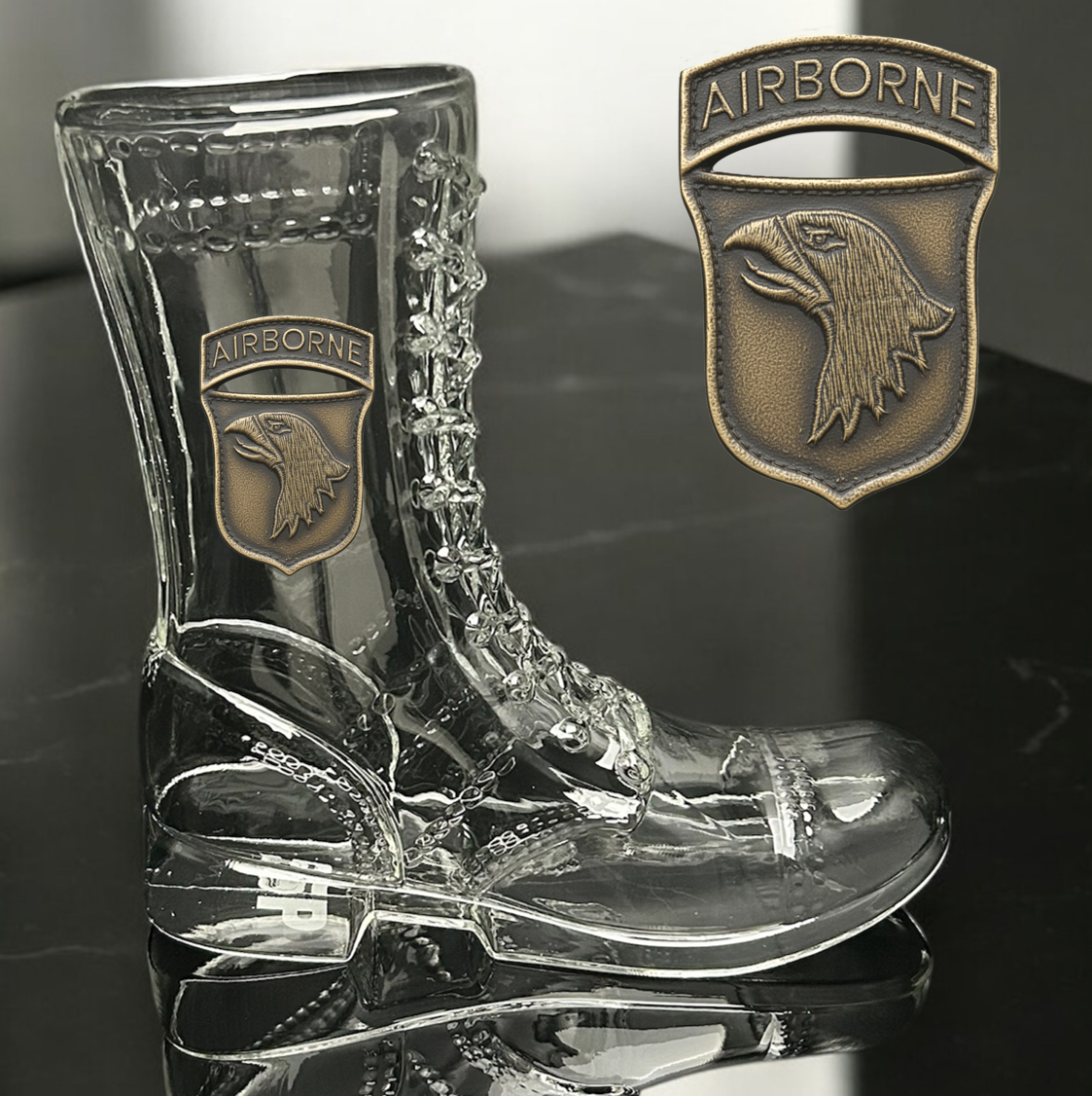 Paratrooper Das Boot (Airborne Unit Patches) -Beer boot