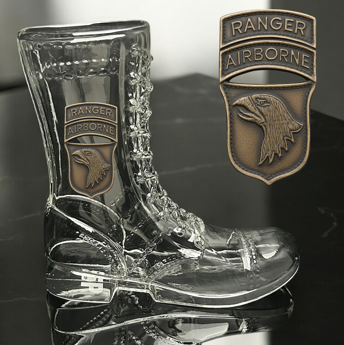 Paratrooper Das Boot (Airborne Unit Patches) -Beer boot