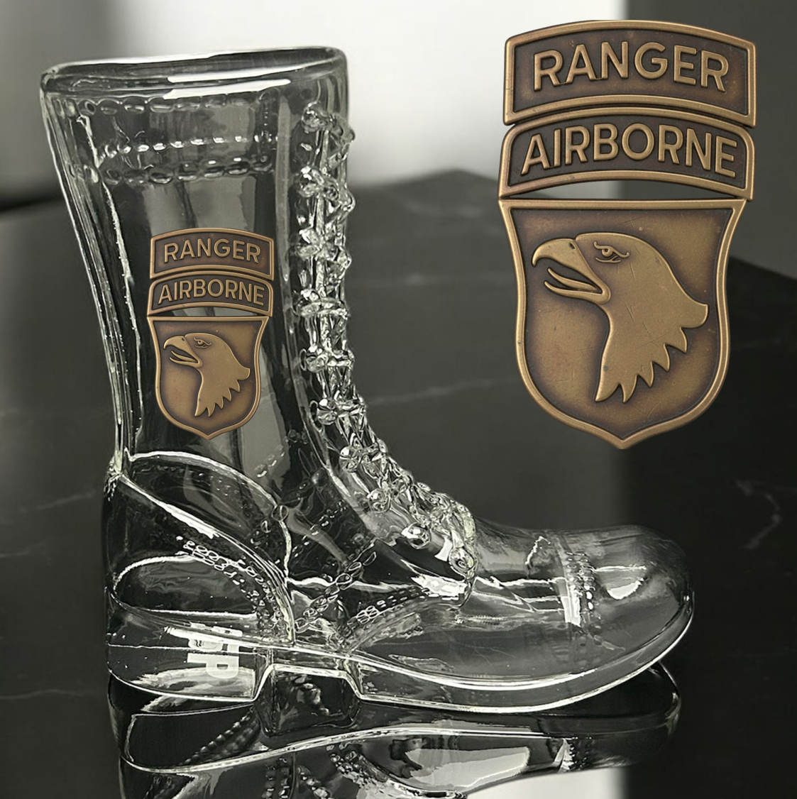 Paratrooper Das Boot (Airborne Unit Patches) -Beer boot