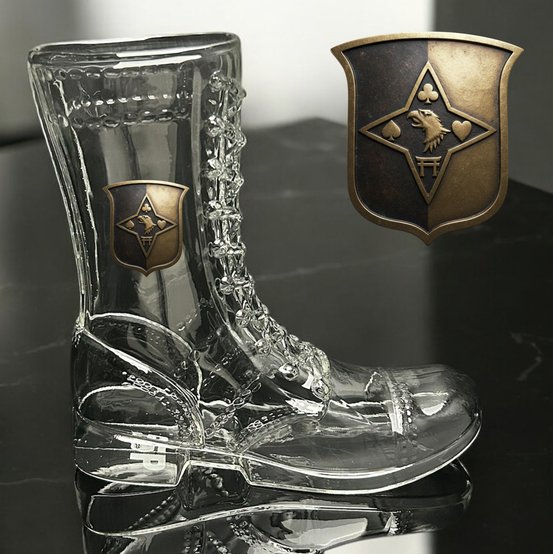 Paratrooper Das Boot (Airborne Unit Patches) -Beer boot