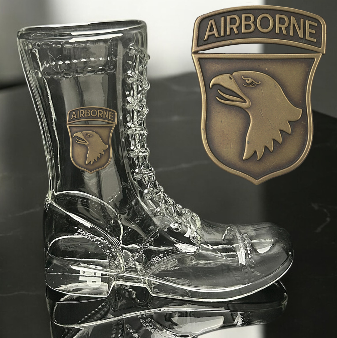 Paratrooper Das Boot (Airborne Unit Patches) -Beer boot