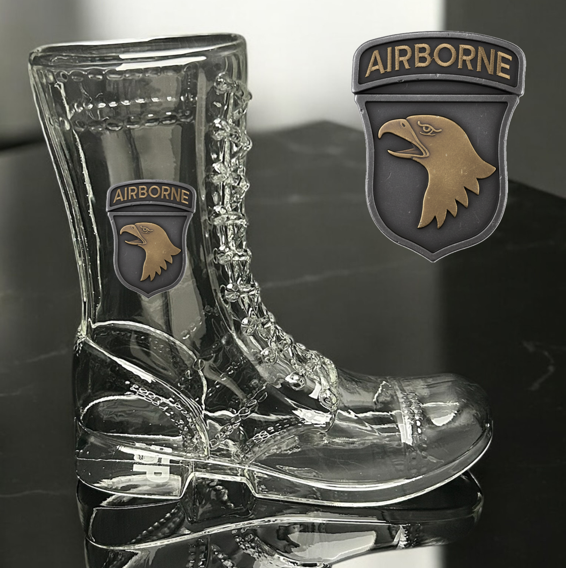 Paratrooper Das Boot (Airborne Unit Patches) -Beer boot