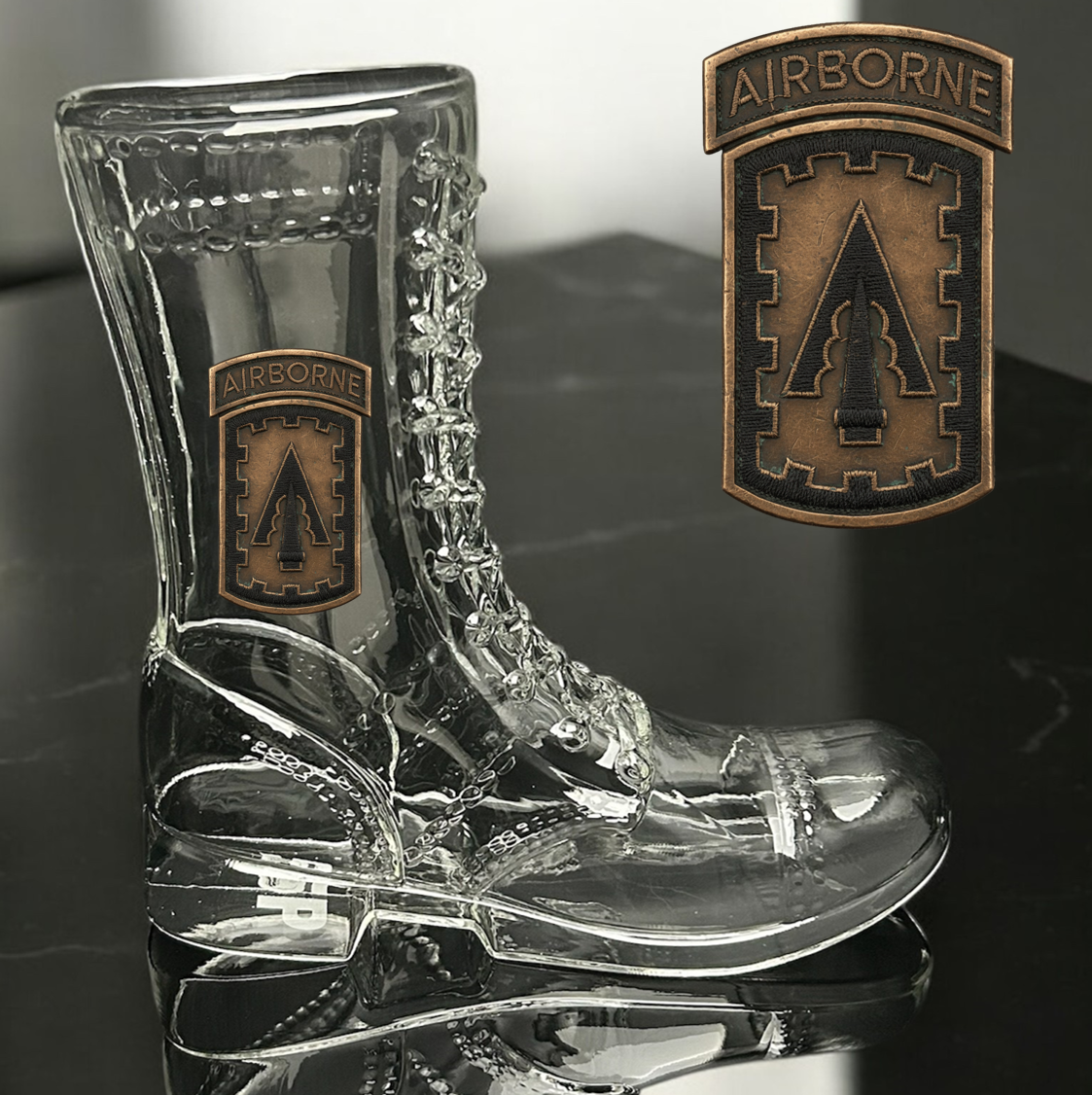 Paratrooper Das Boot (Airborne Unit Patches) -Beer boot