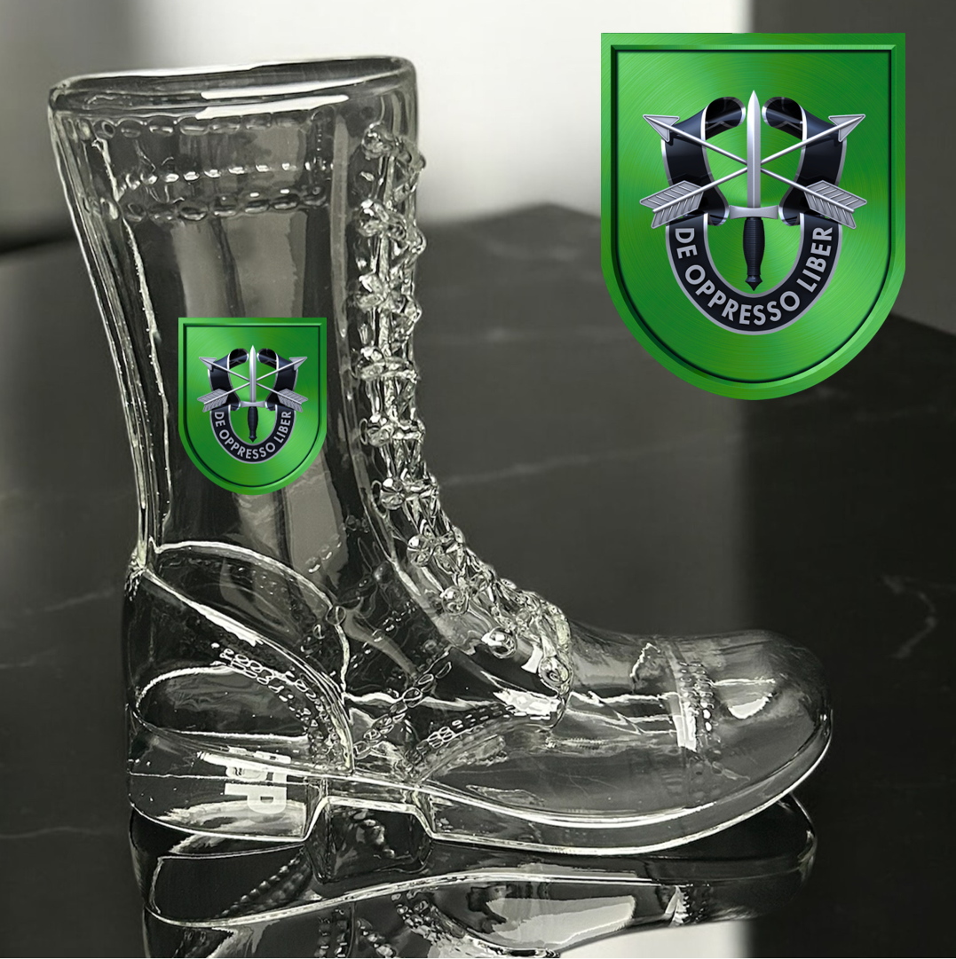 Paratrooper Das Boot (Special Operations Unit Crest/DUIs) -Beer boot
