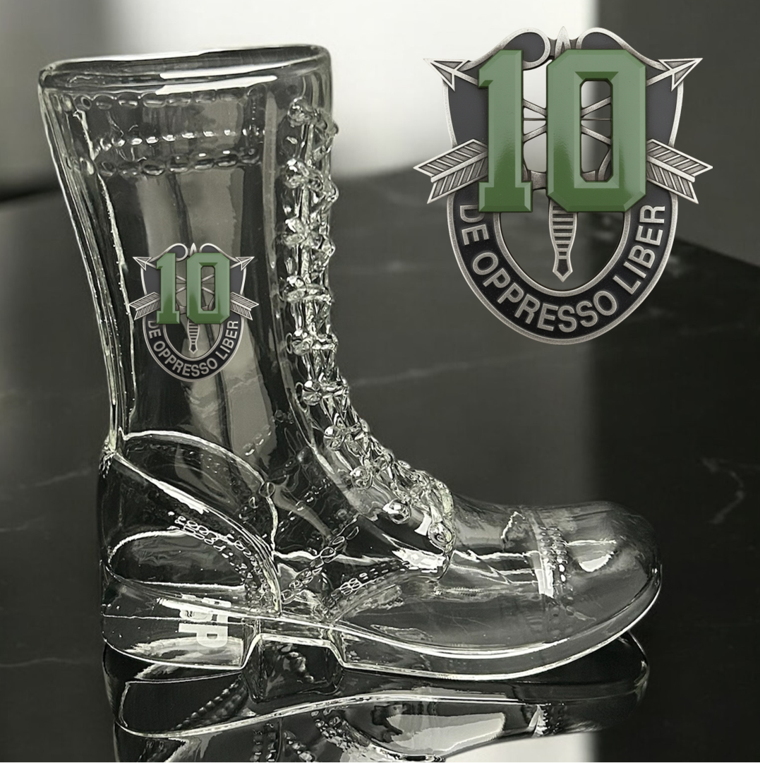 Paratrooper Das Boot (Special Operations Unit Crest/DUIs) -Beer boot