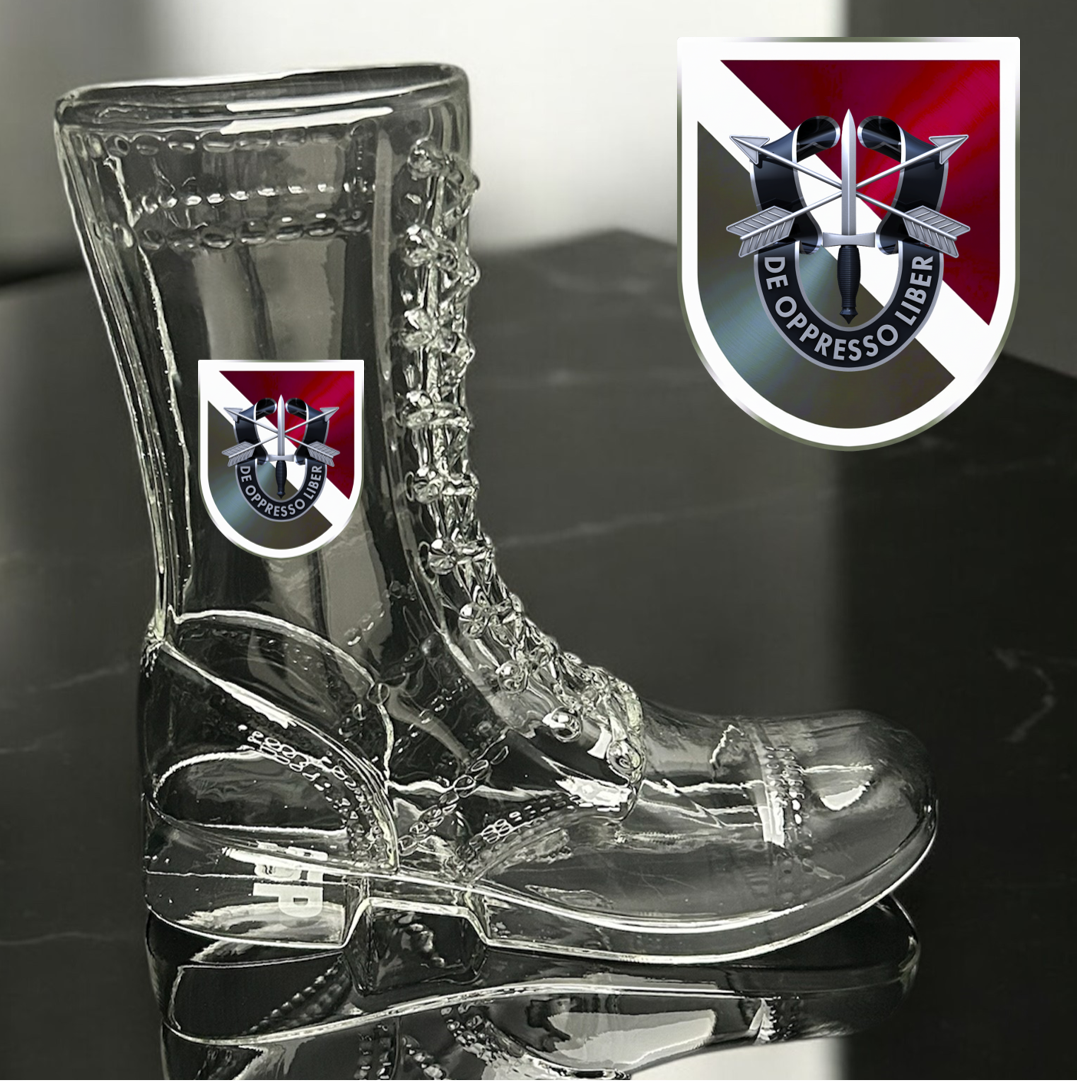 Paratrooper Das Boot (Special Operations Unit Crest/DUIs) -Beer boot