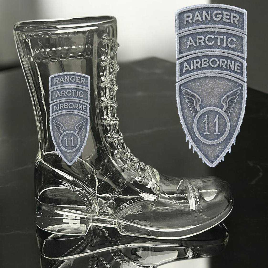 Paratrooper Das Boot (Airborne Unit Patches) -Beer boot