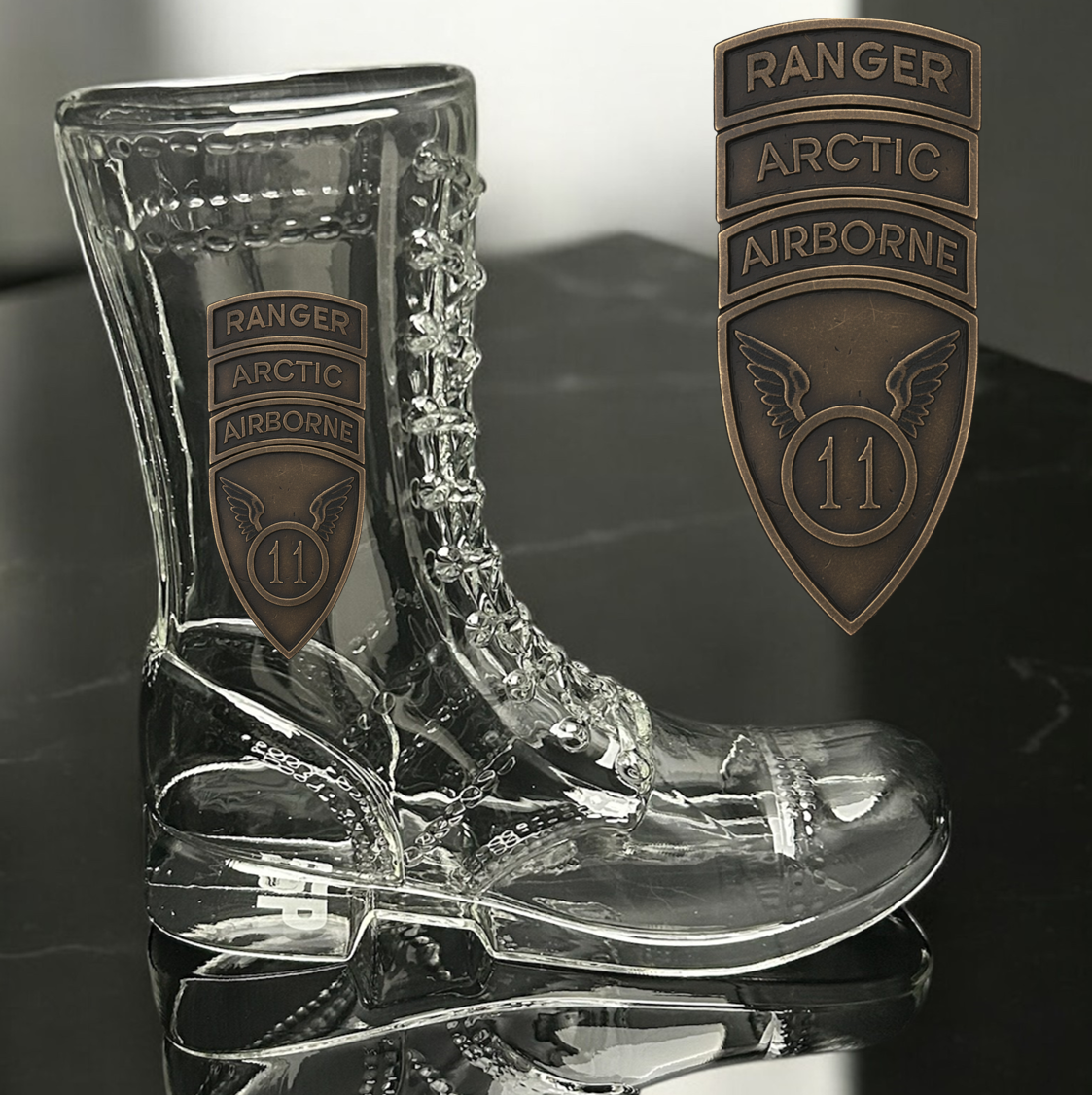 Paratrooper Das Boot (Airborne Unit Patches) -Beer boot