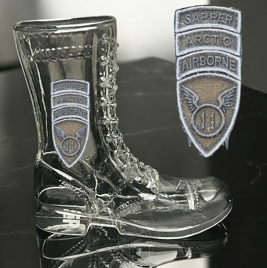 Paratrooper Das Boot (Airborne Unit Patches) -Beer boot