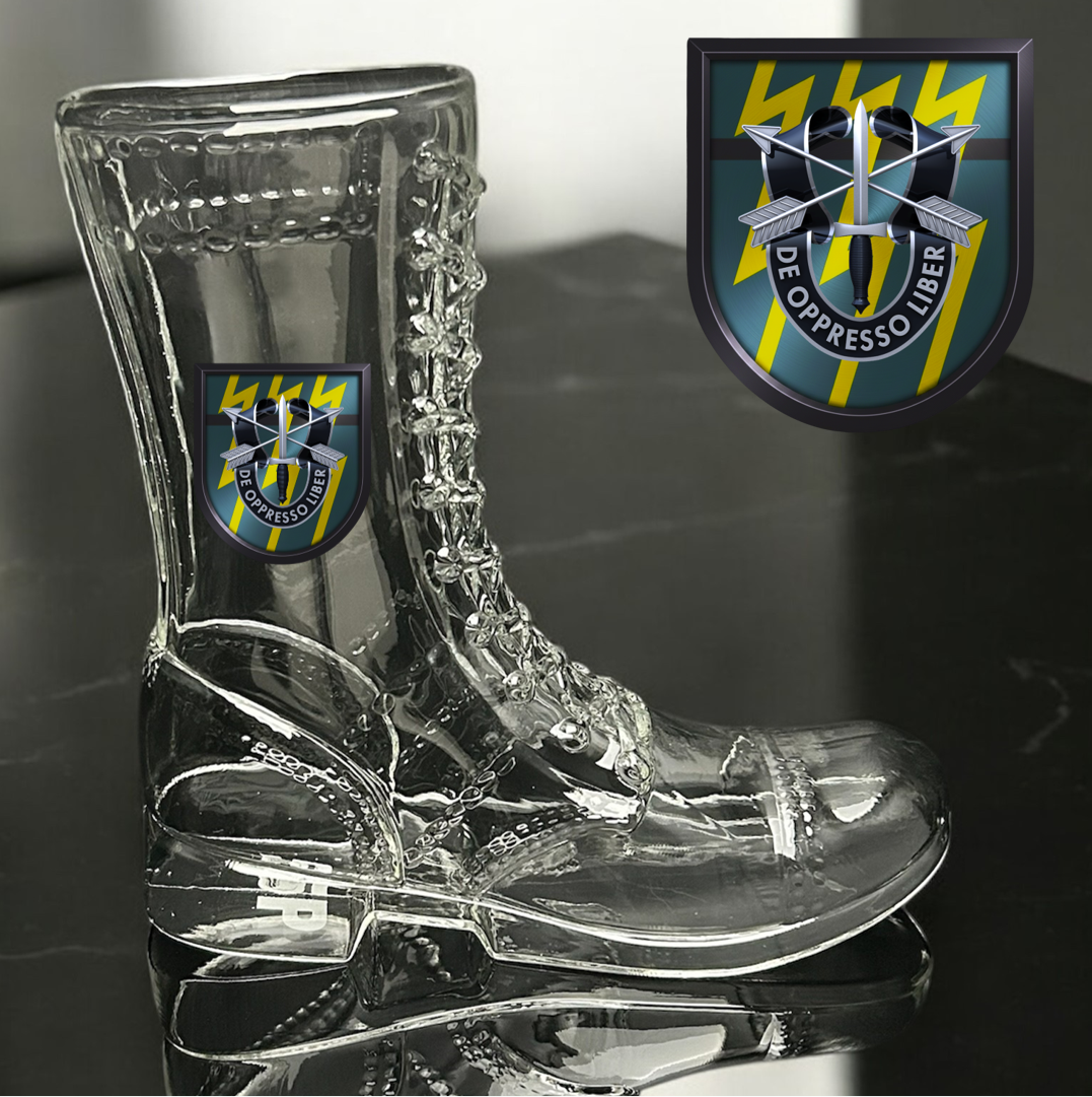 Paratrooper Das Boot (Special Operations Unit Crest/DUIs) -Beer boot