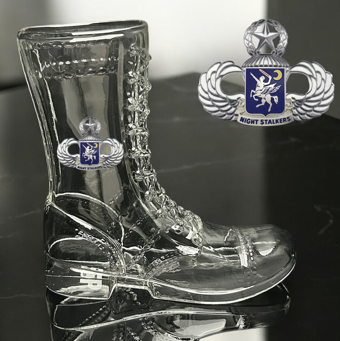 Paratrooper Das Boot (Special Operations Unit Crest/DUIs) -Beer boot