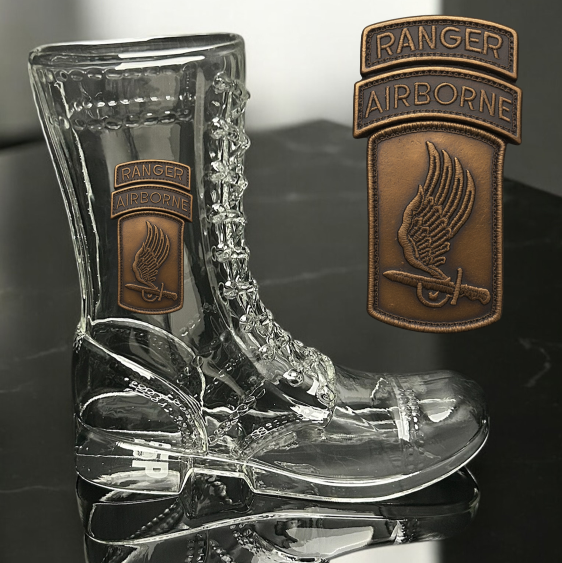 Paratrooper Das Boot (Airborne Unit Patches) -Beer boot