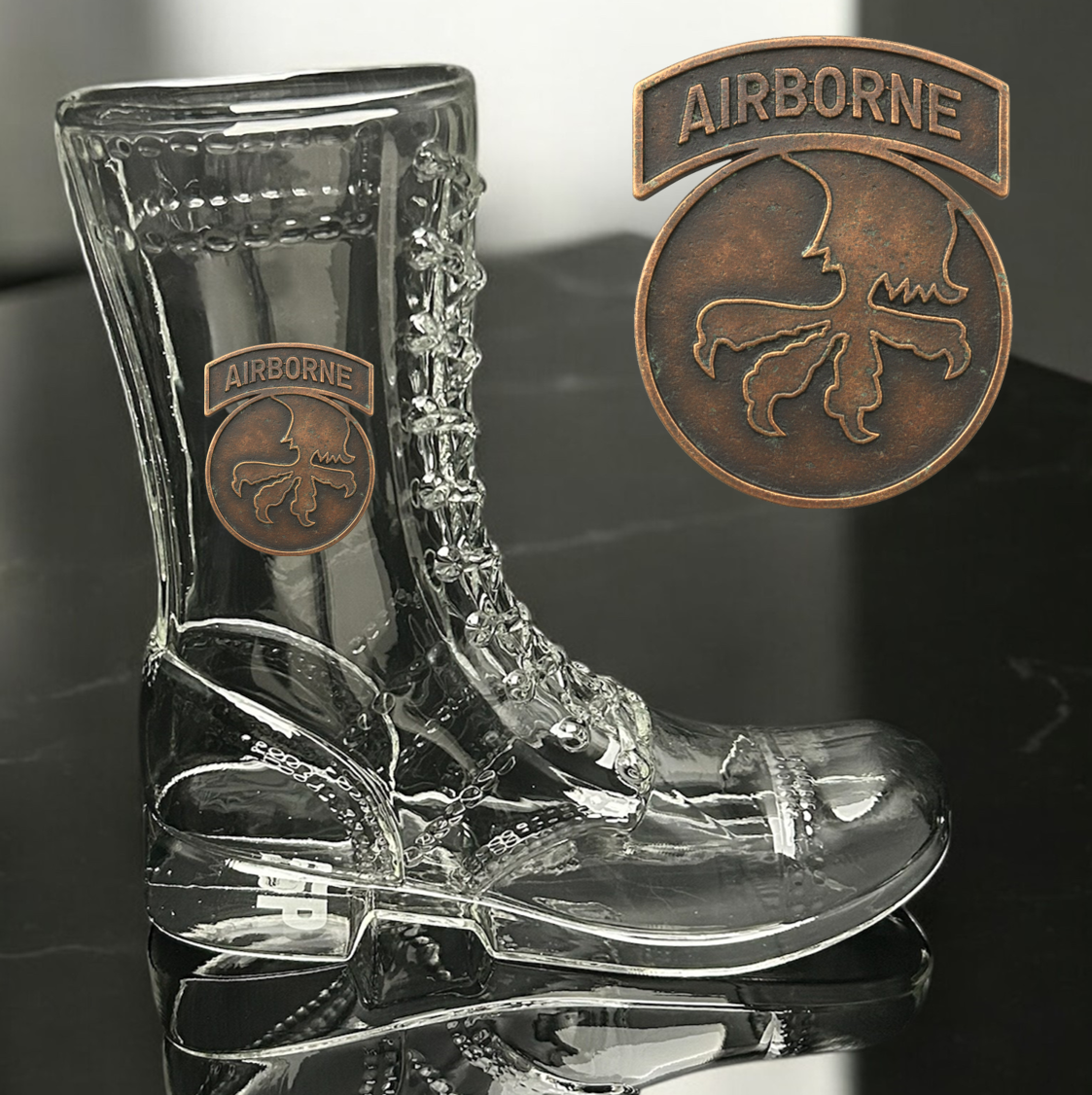 Paratrooper Das Boot (Airborne Unit Patches) -Beer boot