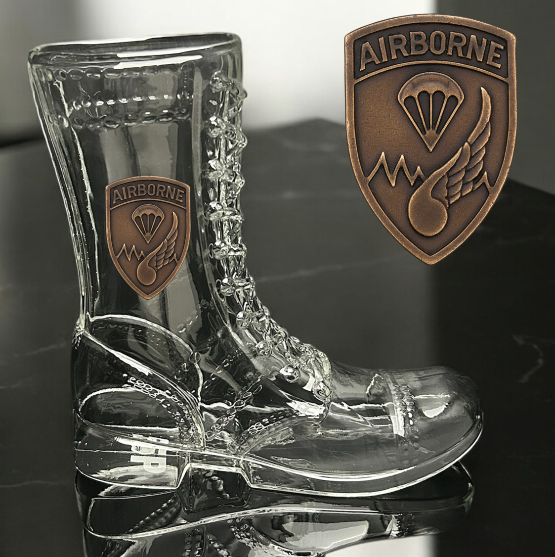 Paratrooper Das Boot (Airborne Unit Patches) -Beer boot