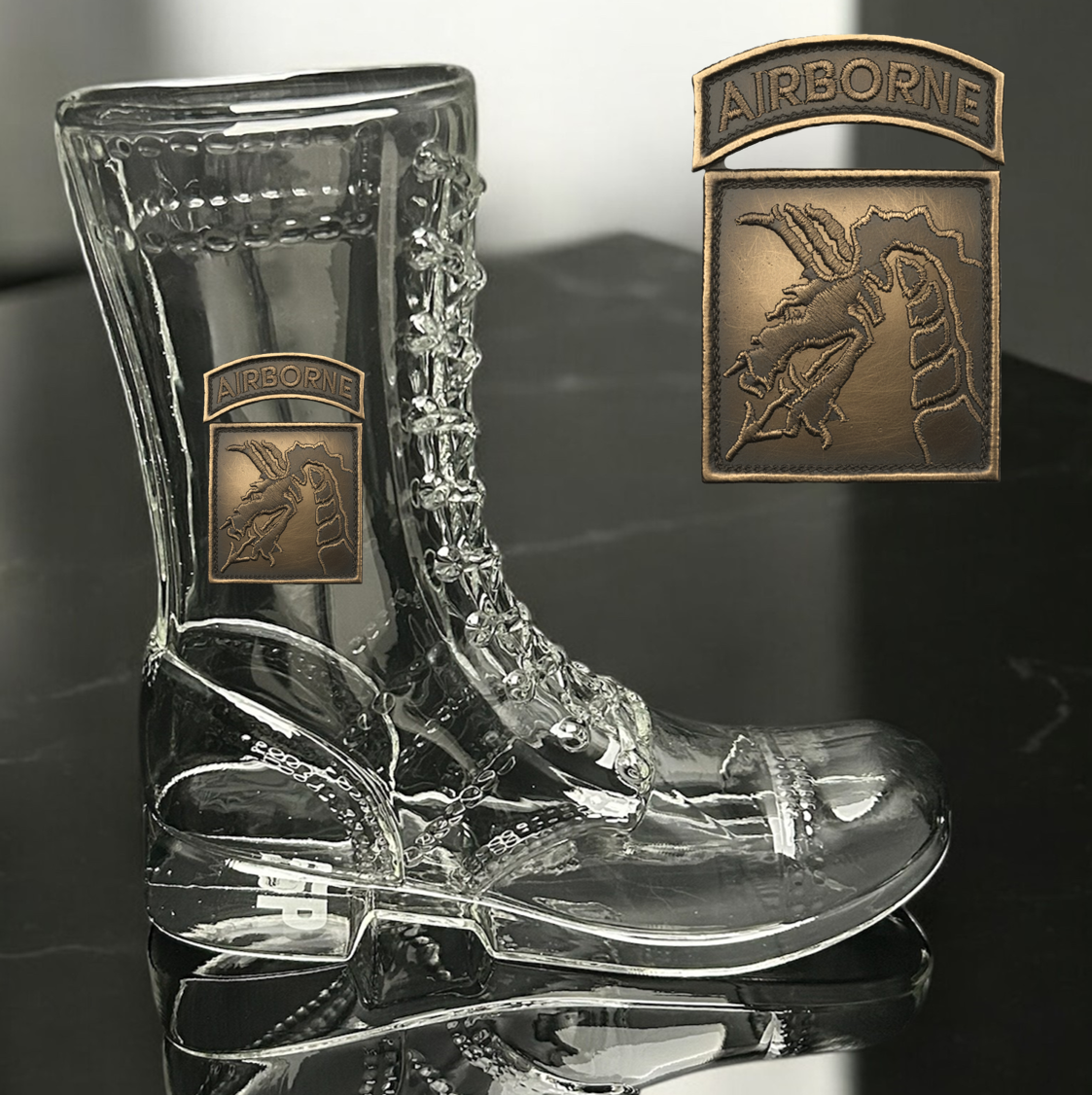 Paratrooper Das Boot (Airborne Unit Patches) -Beer boot