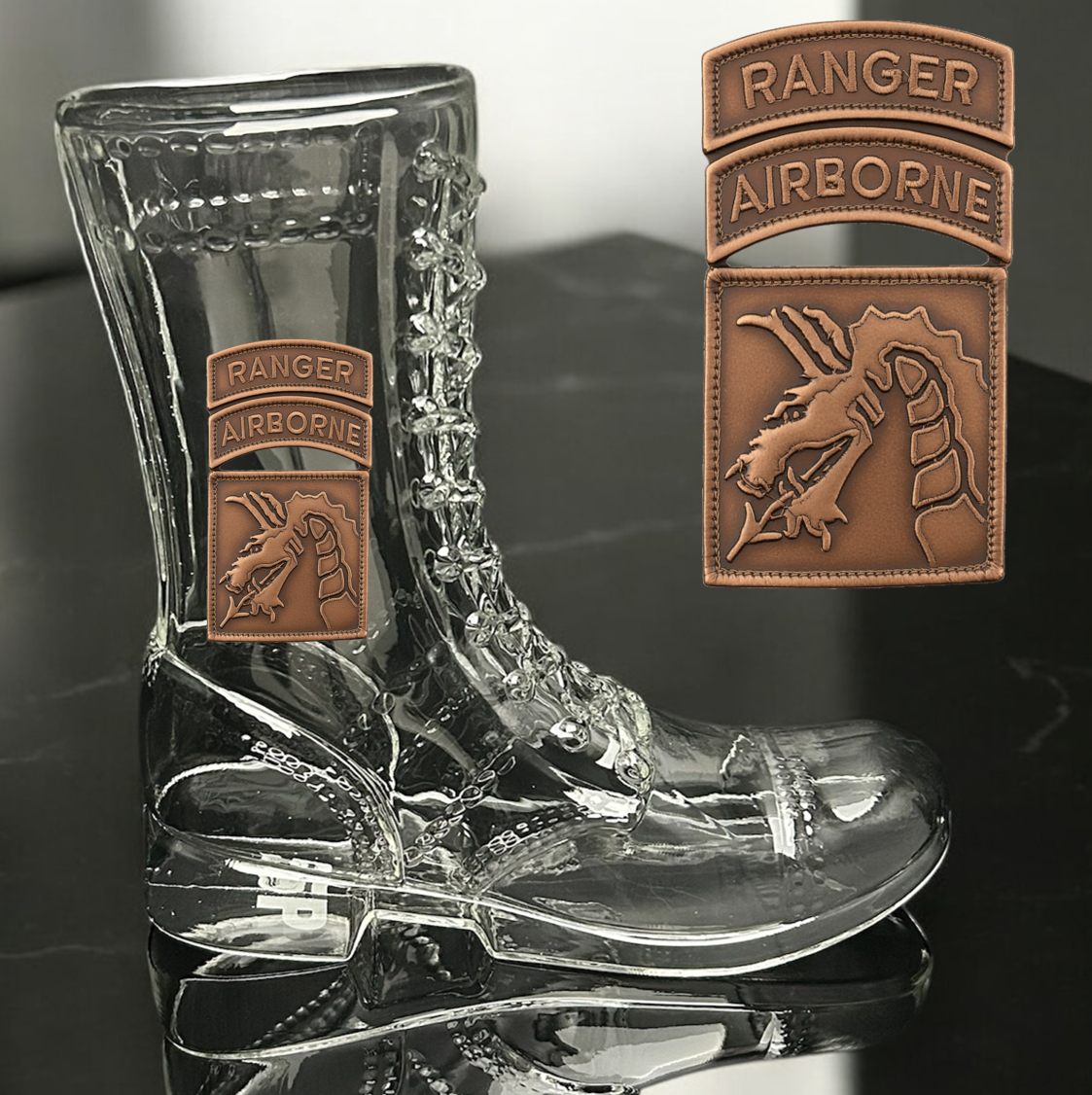 Paratrooper Das Boot (Airborne Unit Patches) -Beer boot