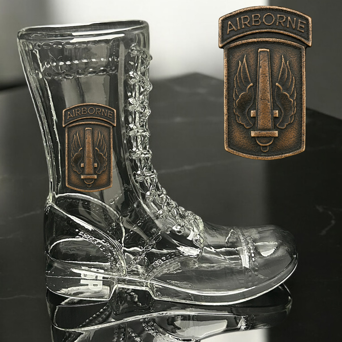 Paratrooper Das Boot (Airborne Unit Patches) -Beer boot