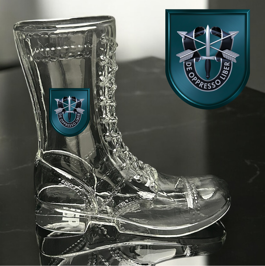Paratrooper Das Boot (Special Operations Unit Crest/DUIs) -Beer boot