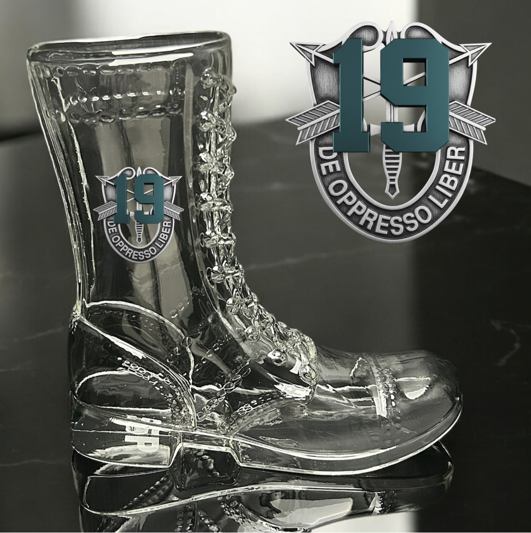 Paratrooper Das Boot (Special Operations Unit Crest/DUIs) -Beer boot