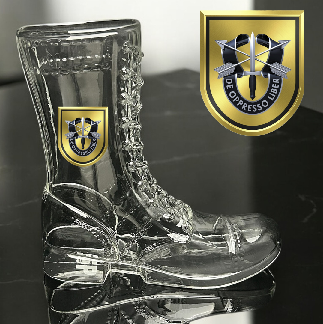Paratrooper Das Boot (Special Operations Unit Crest/DUIs) -Beer boot