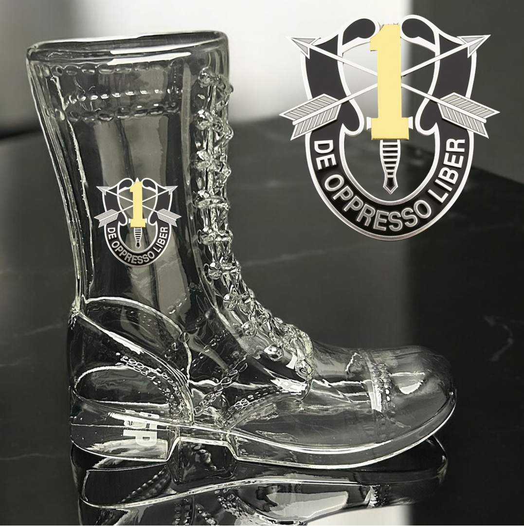 Paratrooper Das Boot (Special Operations Unit Crest/DUIs) -Beer boot