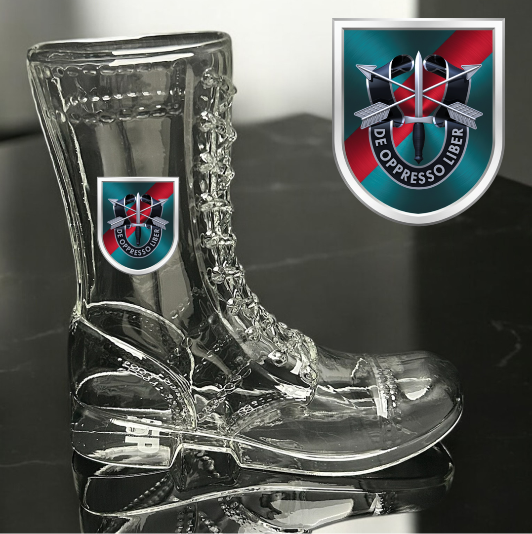 Paratrooper Das Boot (Special Operations Unit Crest/DUIs) -Beer boot