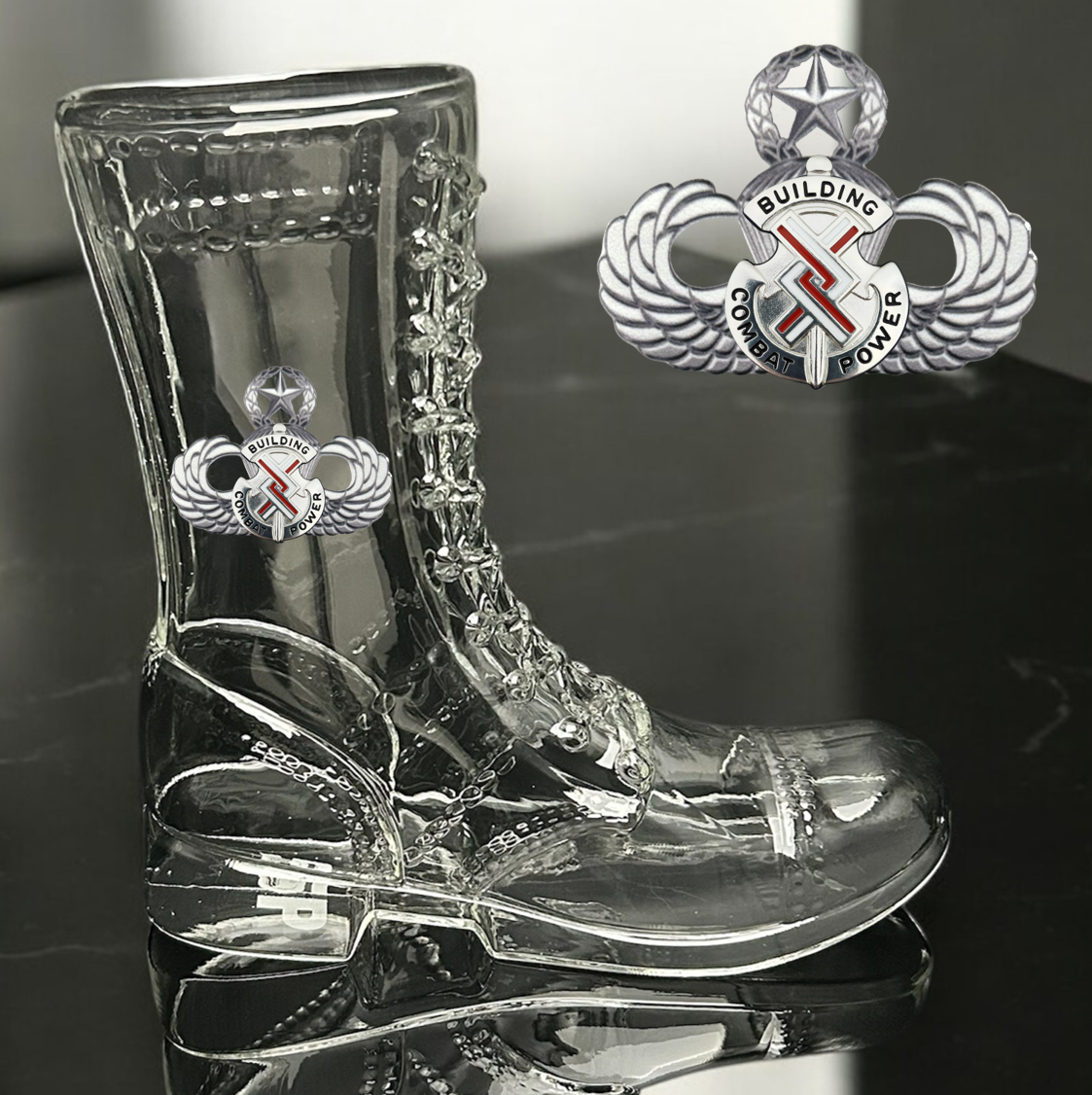 Paratrooper Das Boot (Airborne Unit Crest/DUIs) -Beer boot
