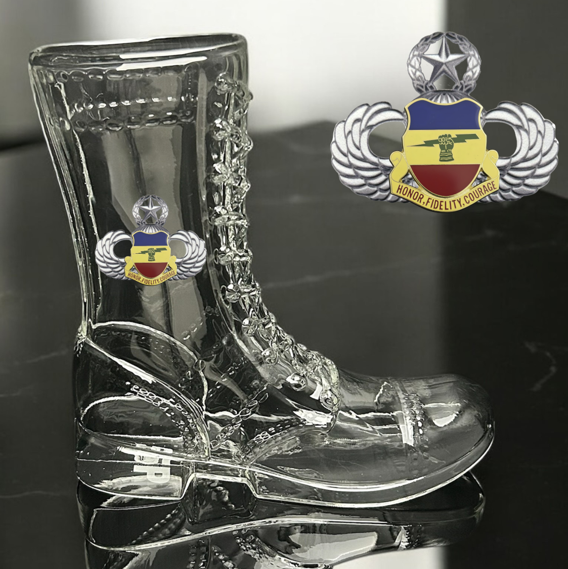 Paratrooper Das Boot (Airborne Unit Crest/DUIs) -Beer boot