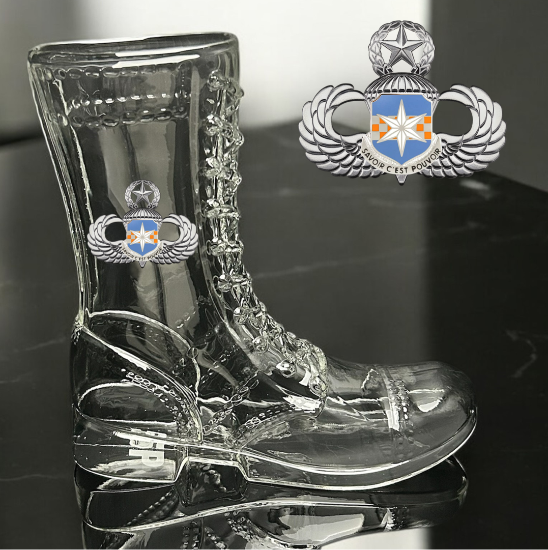 Paratrooper Das Boot (Airborne Unit Crest/DUIs) -Beer boot