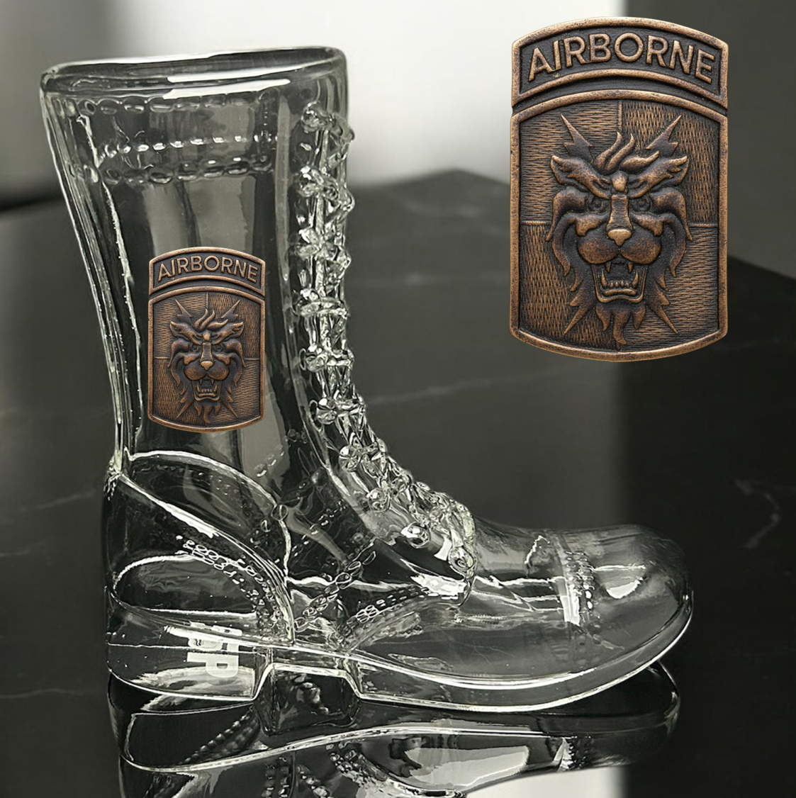 Paratrooper Das Boot (Airborne Unit Patches) -Beer boot