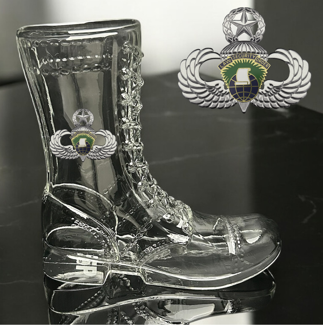 Paratrooper Das Boot (Special Operations Unit Crest/DUIs) -Beer boot