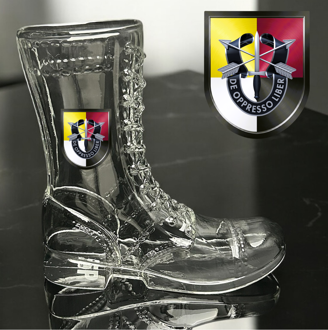 Paratrooper Das Boot (Special Operations Unit Crest/DUIs) -Beer boot