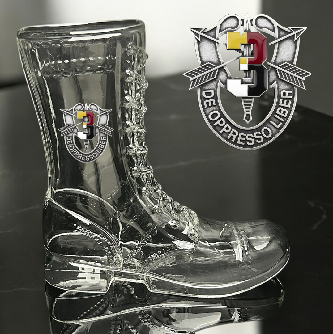 Paratrooper Das Boot (Special Operations Unit Crest/DUIs) -Beer boot