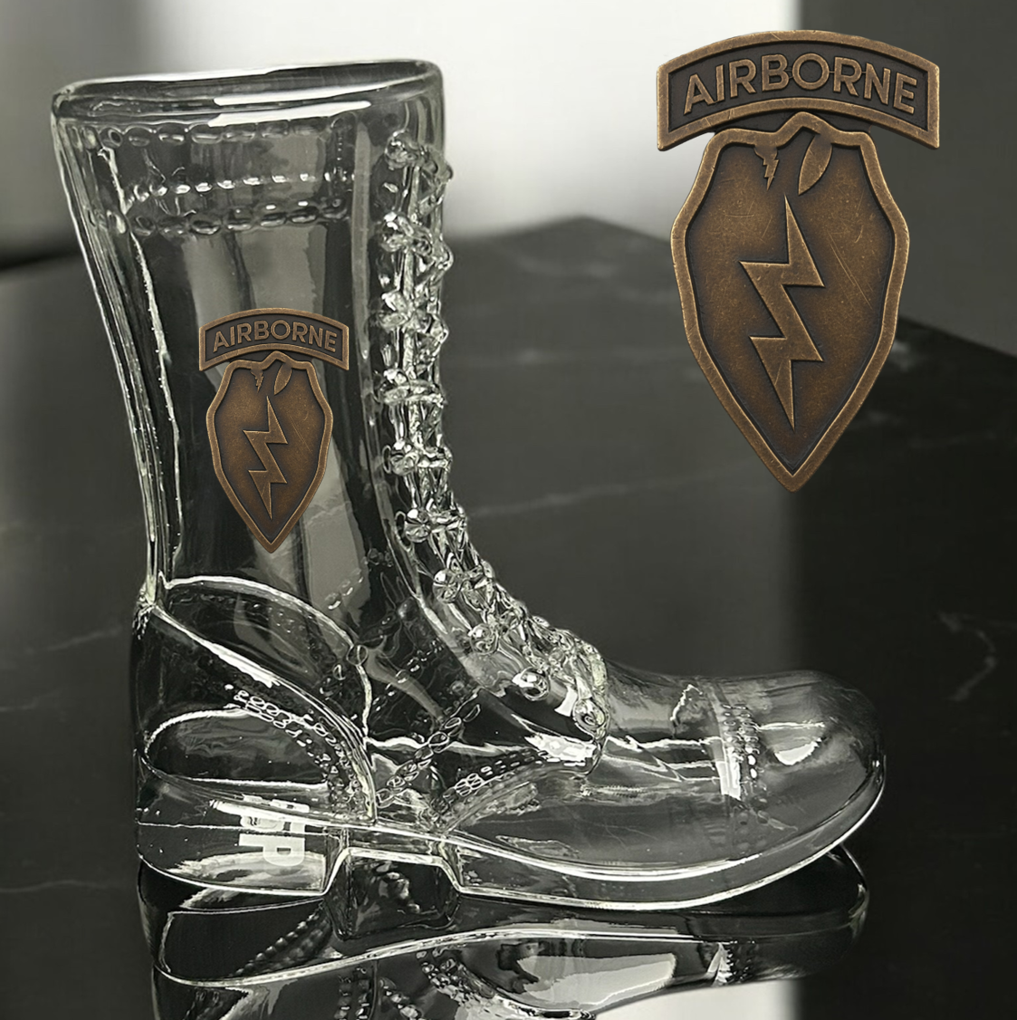 Paratrooper Das Boot (Airborne Unit Patches) -Beer boot