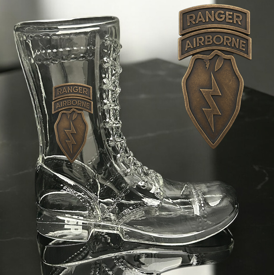 Paratrooper Das Boot (Airborne Unit Patches) -Beer boot