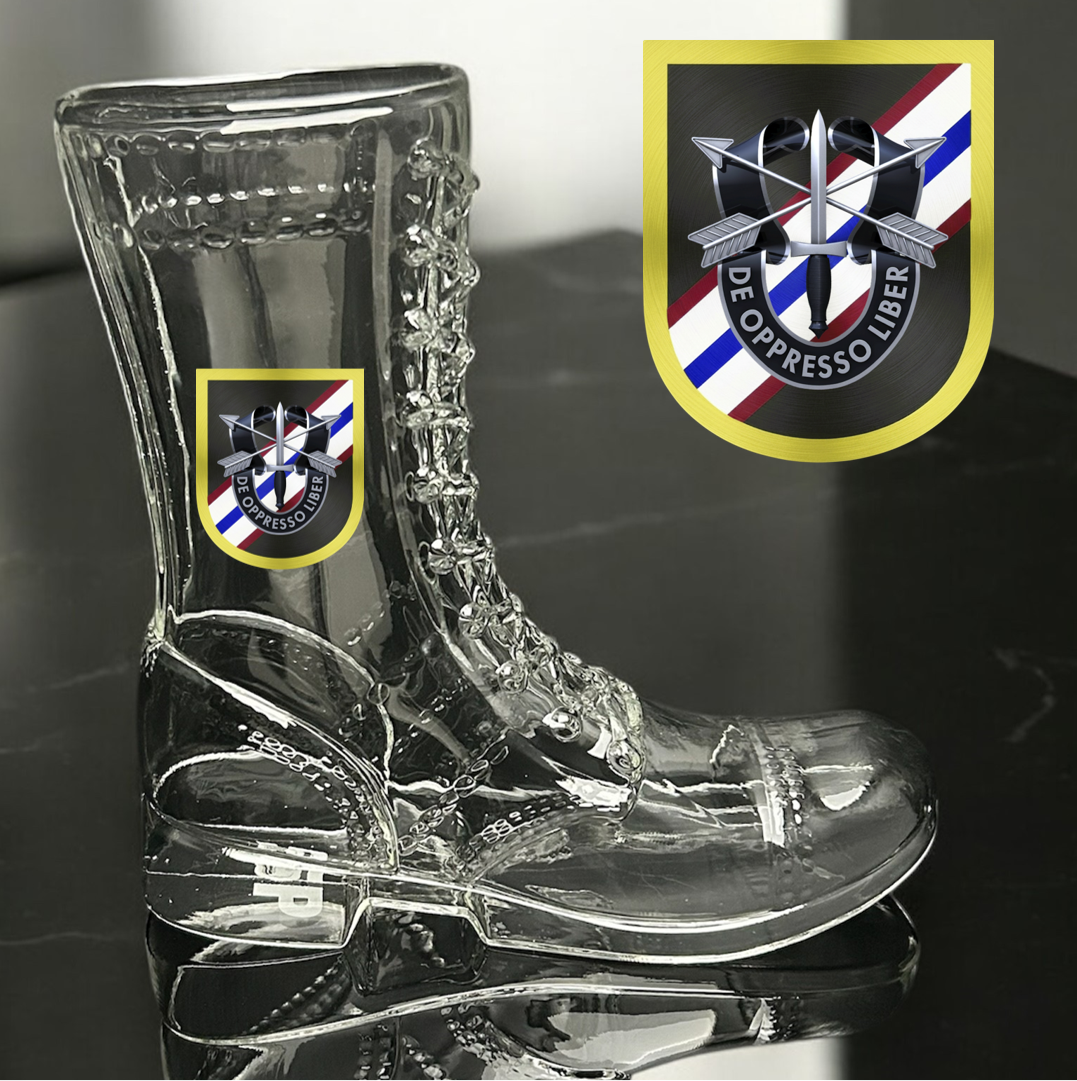 Paratrooper Das Boot (Special Operations Unit Crest/DUIs) -Beer boot