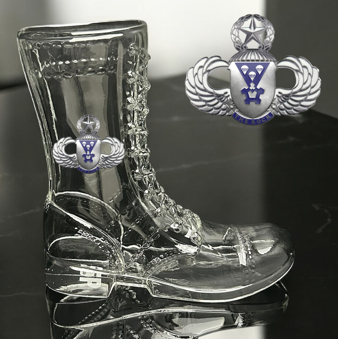Paratrooper Das Boot (Airborne Unit Crest/DUIs) -Beer boot