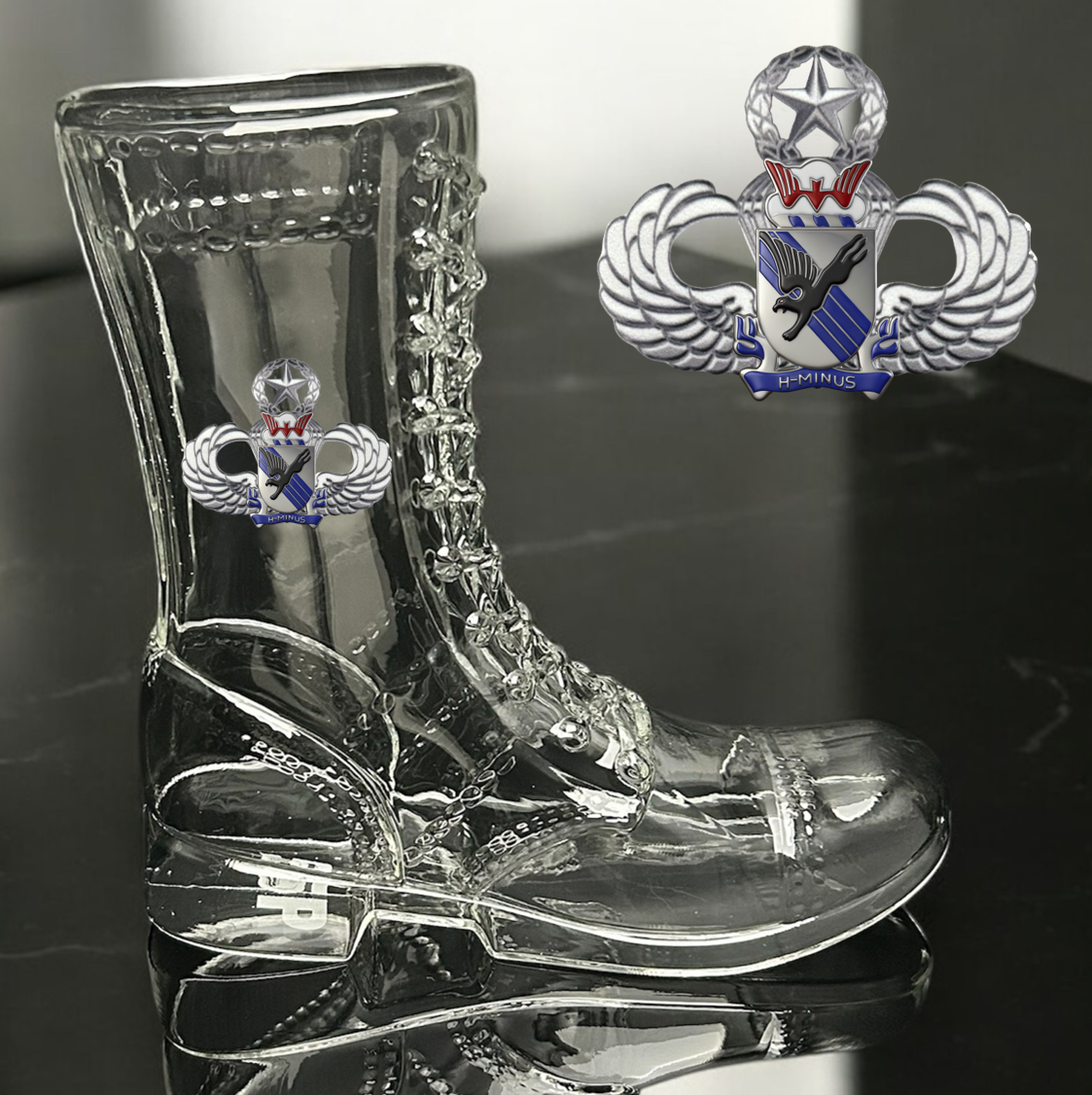 Paratrooper Das Boot (Airborne Unit Crest/DUIs) -Beer boot