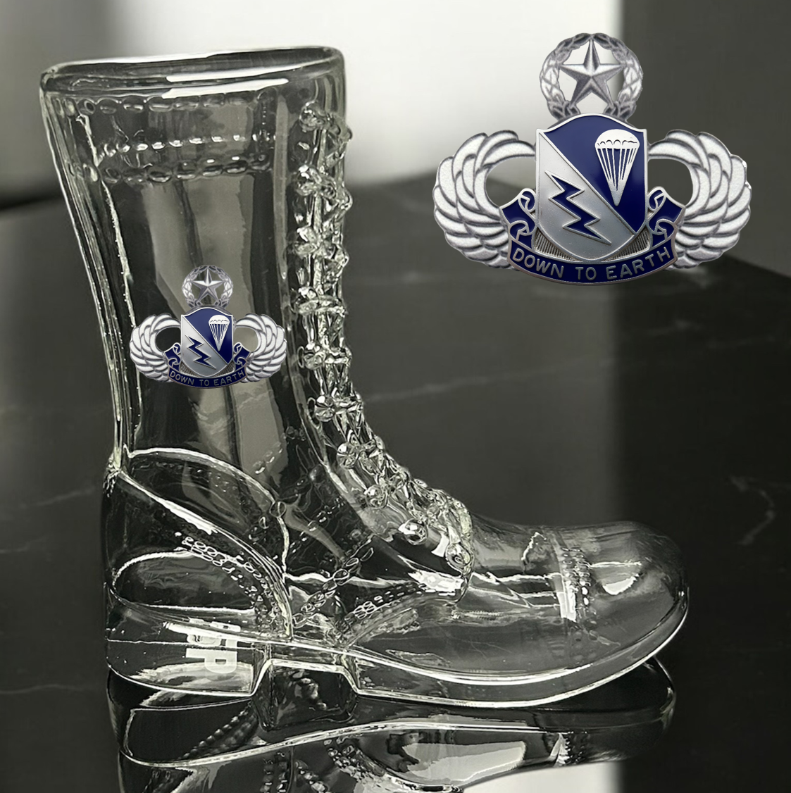 Paratrooper Das Boot (Airborne Unit Crest/DUIs) -Beer boot
