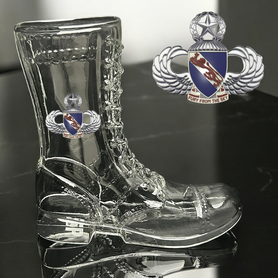Paratrooper Das Boot (Airborne Unit Crest/DUIs) -Beer boot