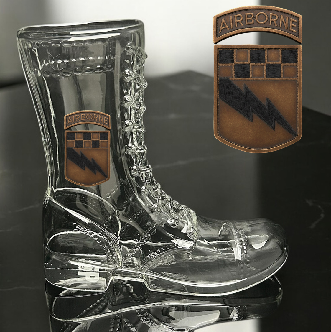 Paratrooper Das Boot (Airborne Unit Patches) -Beer boot