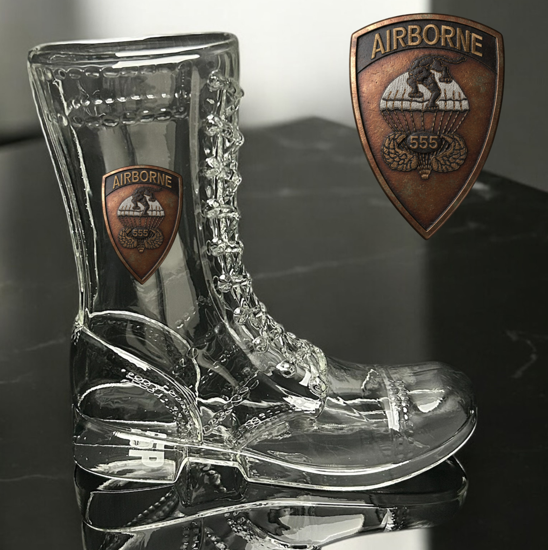 Paratrooper Das Boot (Airborne Unit Patches) -Beer boot