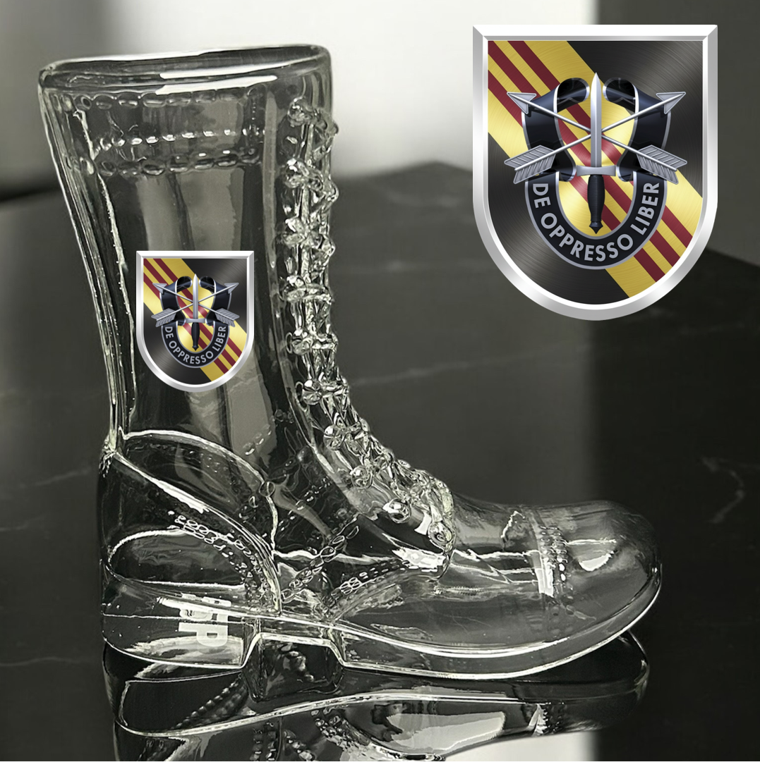 Paratrooper Das Boot (Special Operations Unit Crest/DUIs) -Beer boot