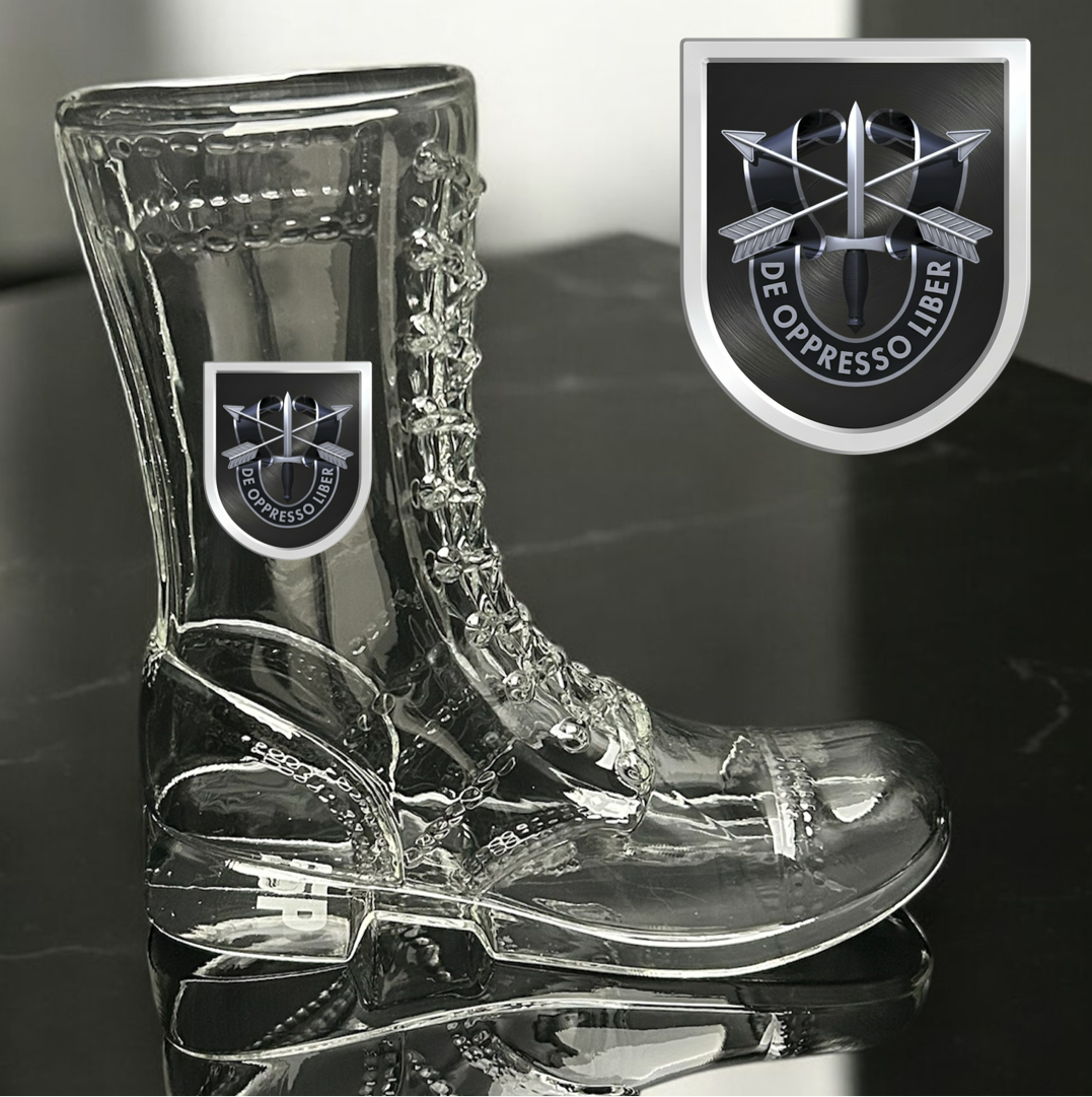 Paratrooper Das Boot (Special Operations Unit Crest/DUIs) -Beer boot