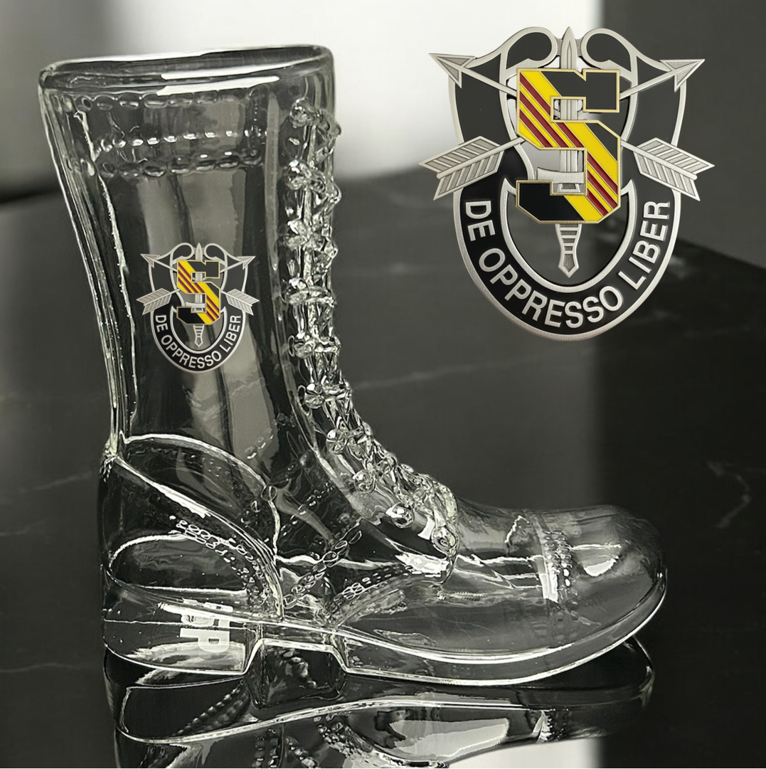 Paratrooper Das Boot (Special Operations Unit Crest/DUIs) -Beer boot